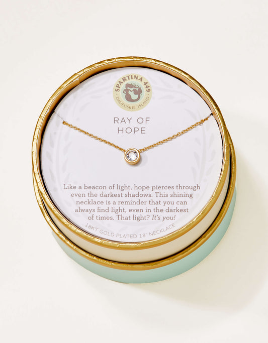 Spartina 449 - Sea la Vie - Necklace 18in - Ray of Hope Gem - Findlay Rowe Designs