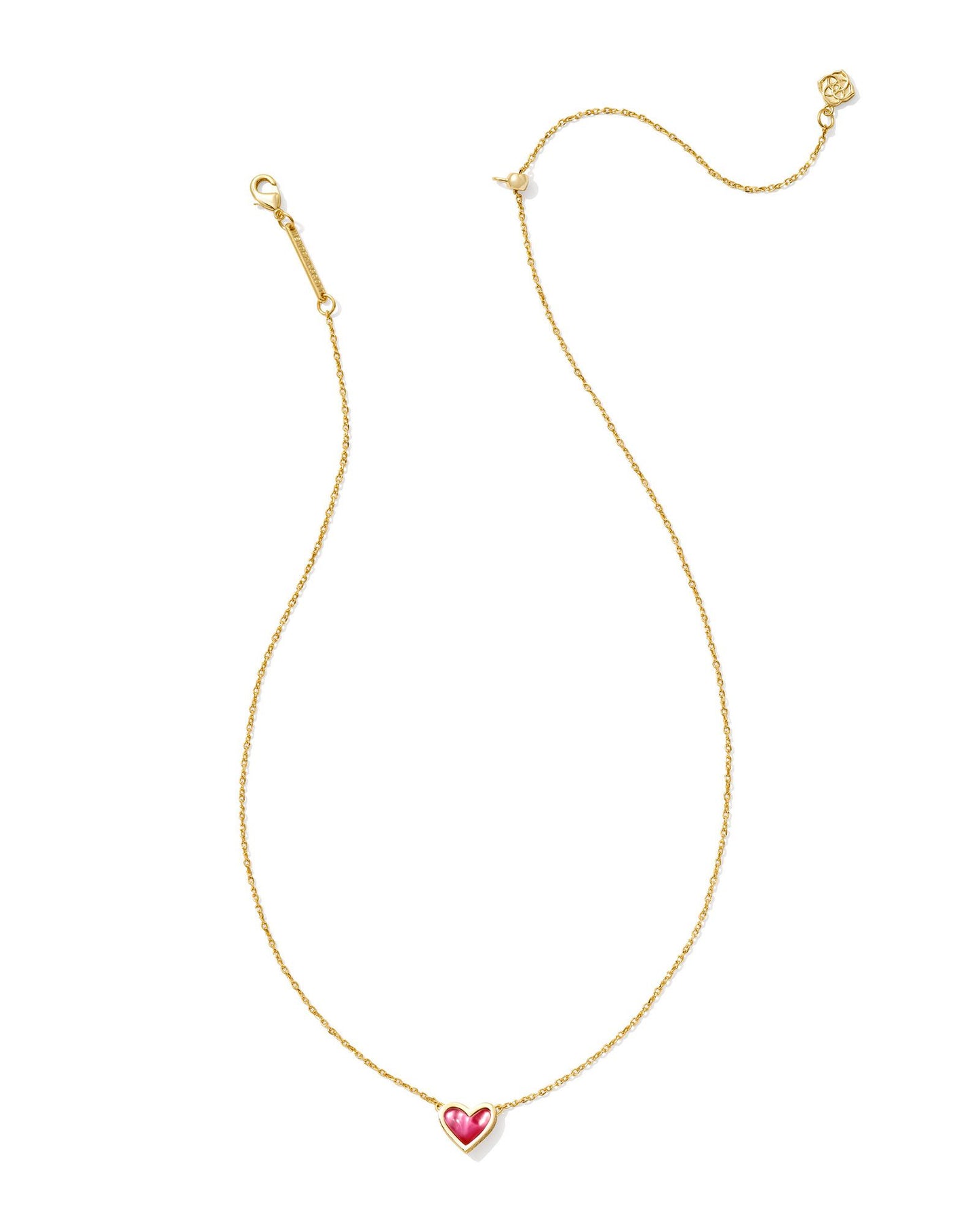Kendra Scott - Necklace - Framed Ari Heart Gold Short Pendant - Azalea Illusion - Findlay Rowe Designs
