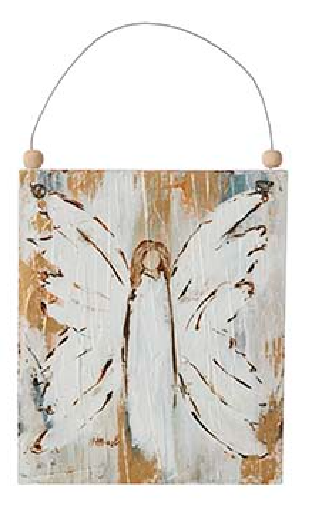 Ornament - Angel Wooden Plaque - Findlay Rowe Designs