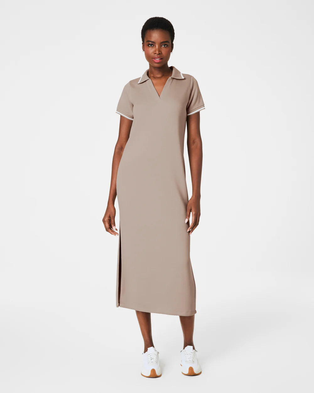 SPANX - AirEssentials Pique Polo Midi Dress - Ashwood - Findlay Rowe Designs