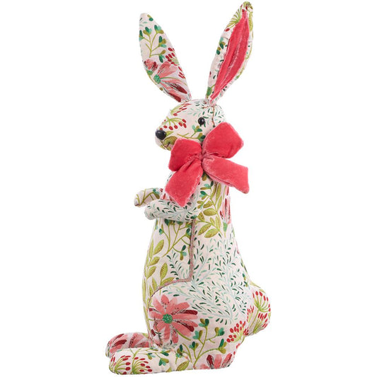 Bunny - Embroidered - Pink Green 22in - Findlay Rowe Designs