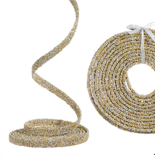 Ribbon Garland - Gold Beaded - Findlay Rowe Designs