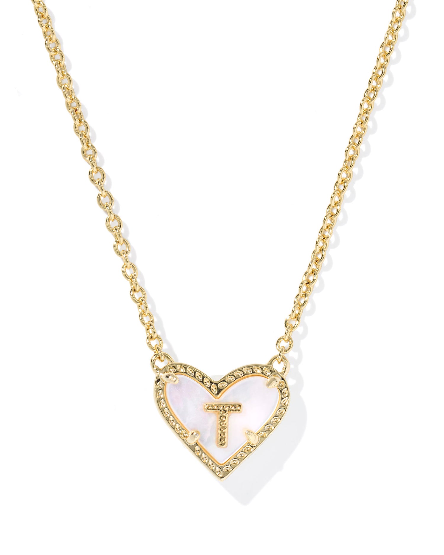 Kendra Scott - Necklace - Ari Heart Letter - Gold Short Pendant - Findlay Rowe Designs