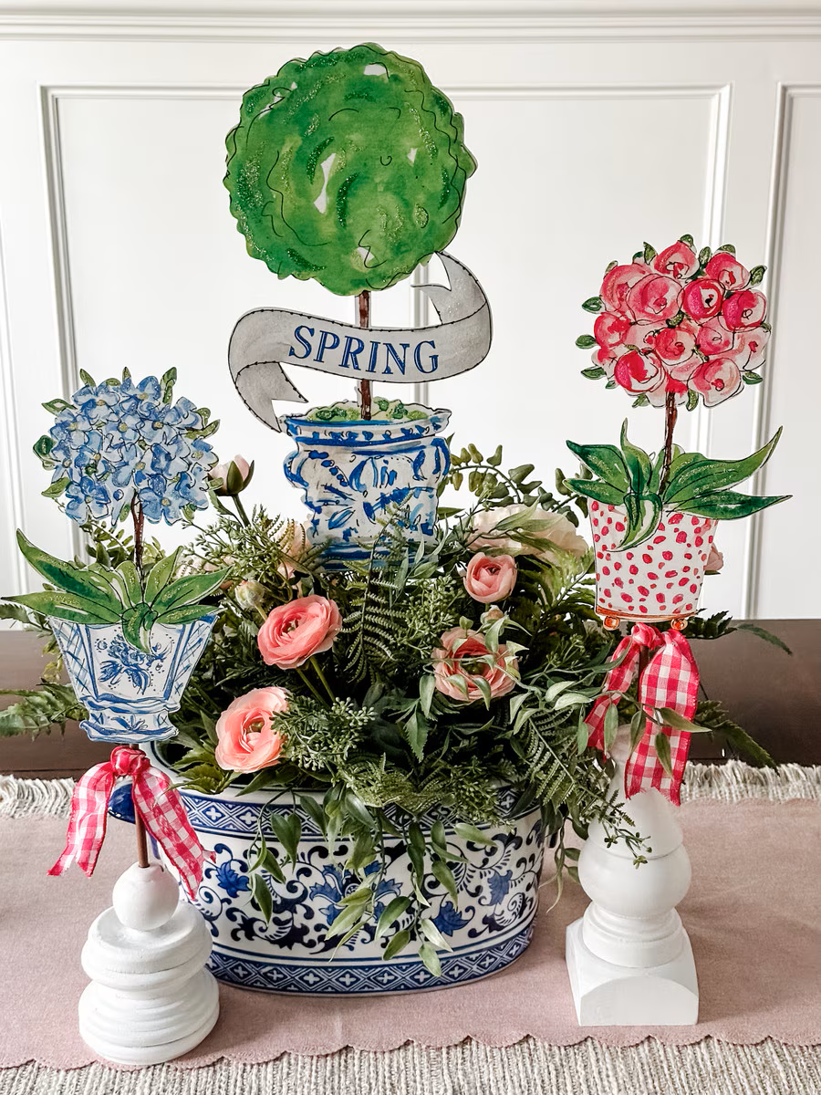Rosanne Beck - Stake - Posh Spring Topiary - Findlay Rowe Designs
