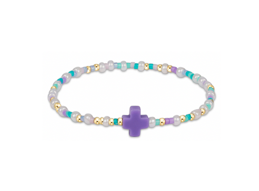 Enewton - Egirl - Hope Unwritten Signature Cross Bracelet - How Do You Lilac Me Now - Findlay Rowe Designs