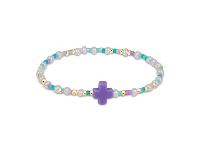 Enewton - Egirl - Hope Unwritten Signature Cross Bracelet - How Do You Lilac Me Now - Findlay Rowe Designs