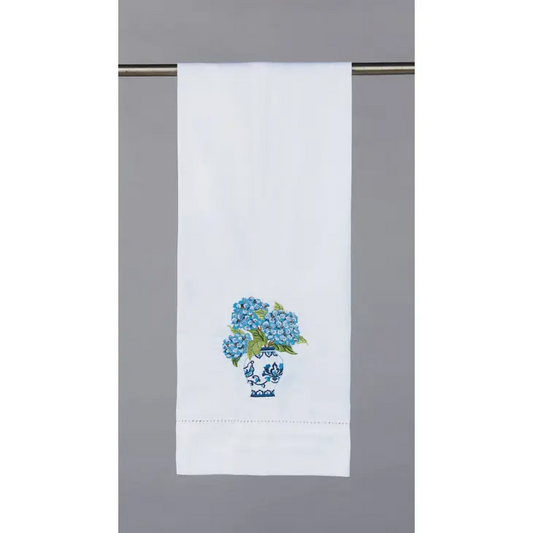 Blue Hydrangea Guest Towel - Findlay Rowe Designs