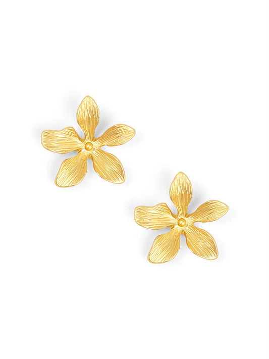 Earring - Marigold Matte Flower - Findlay Rowe Designs