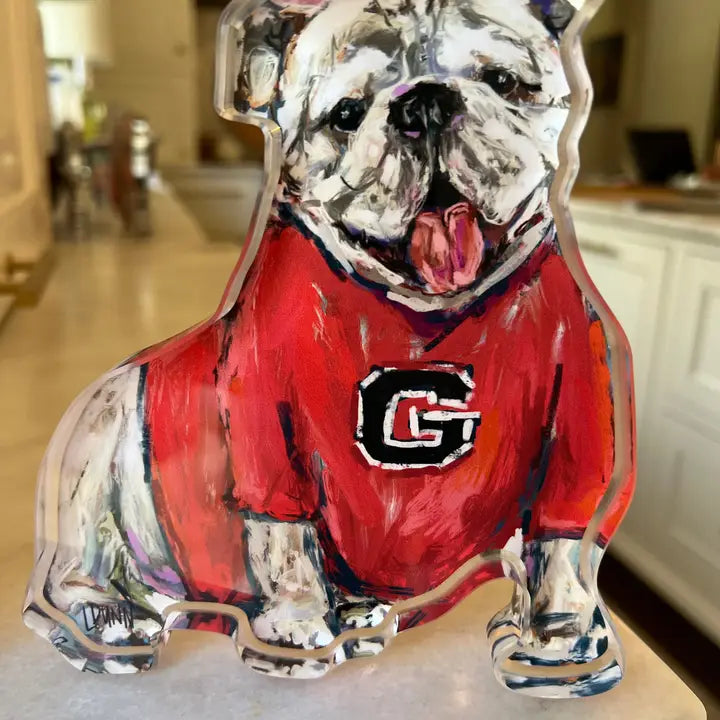 Lauren Dunn - Acrylic Art - Georgia "G" Bulldog | Findlay Rowe Designs