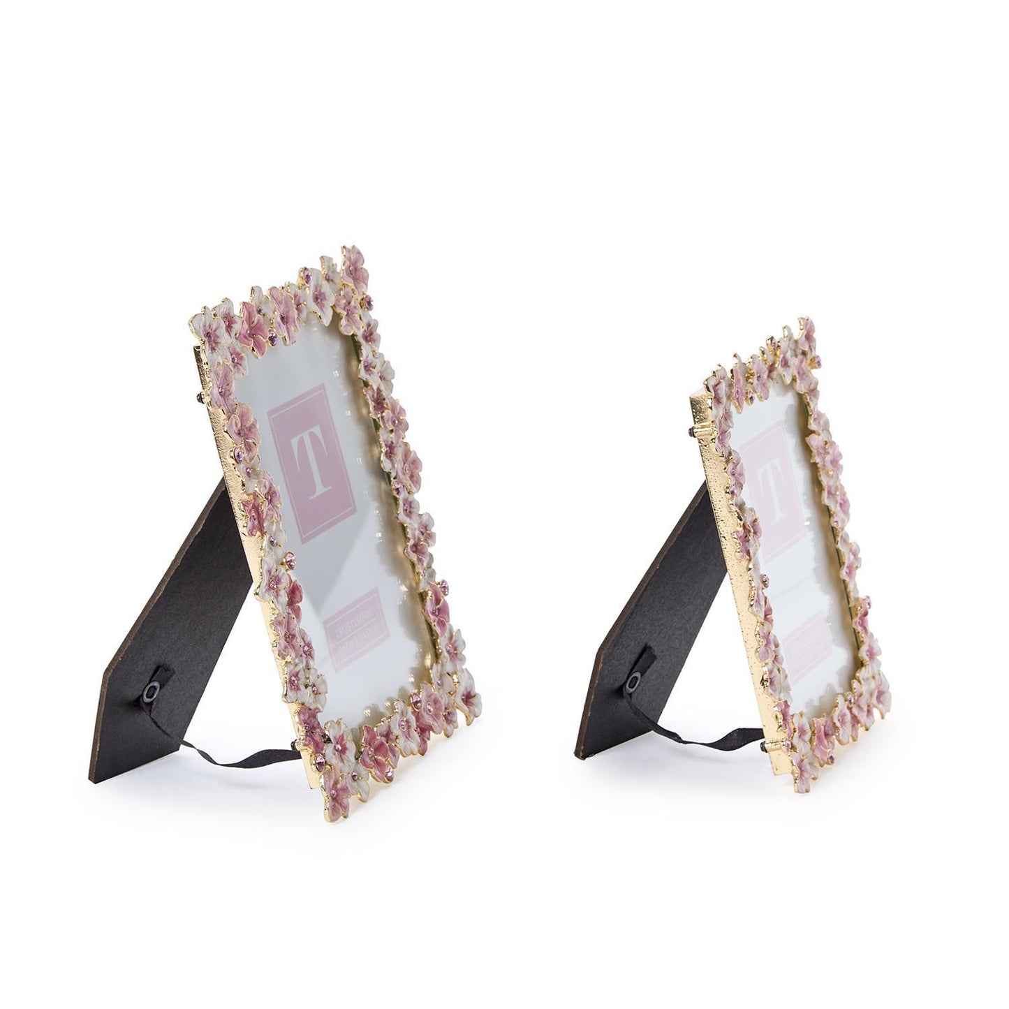 4x6 or 5x7 Hydrangea Hand-Painted Enamel Frame - Findlay Rowe Designs