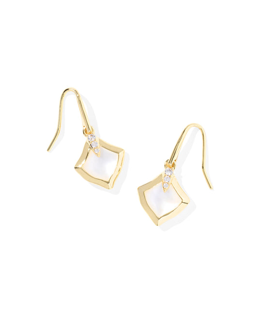 Kendra Scott - Earring - Joelle Small Drop - Gold Ivory Mother Of Pearl - Findlay Rowe Designs