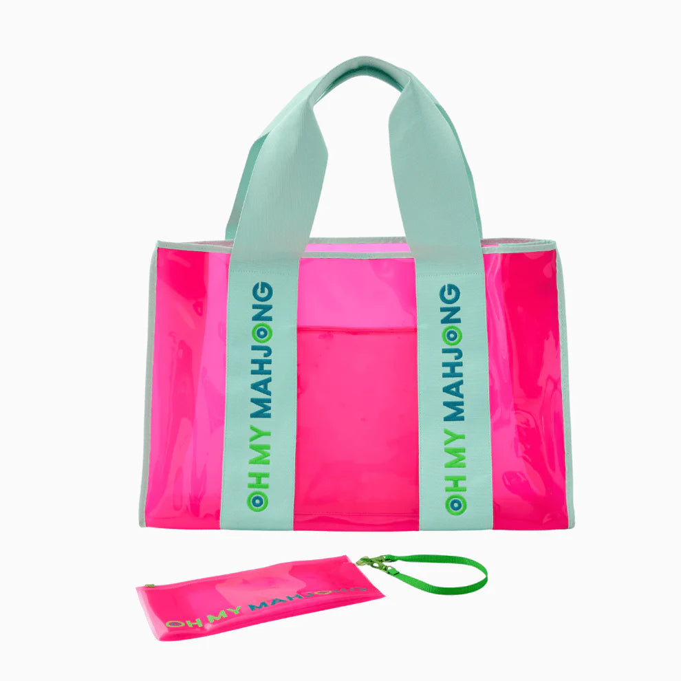 Oh My Mahjong - Beach Tote - Pink or Blue