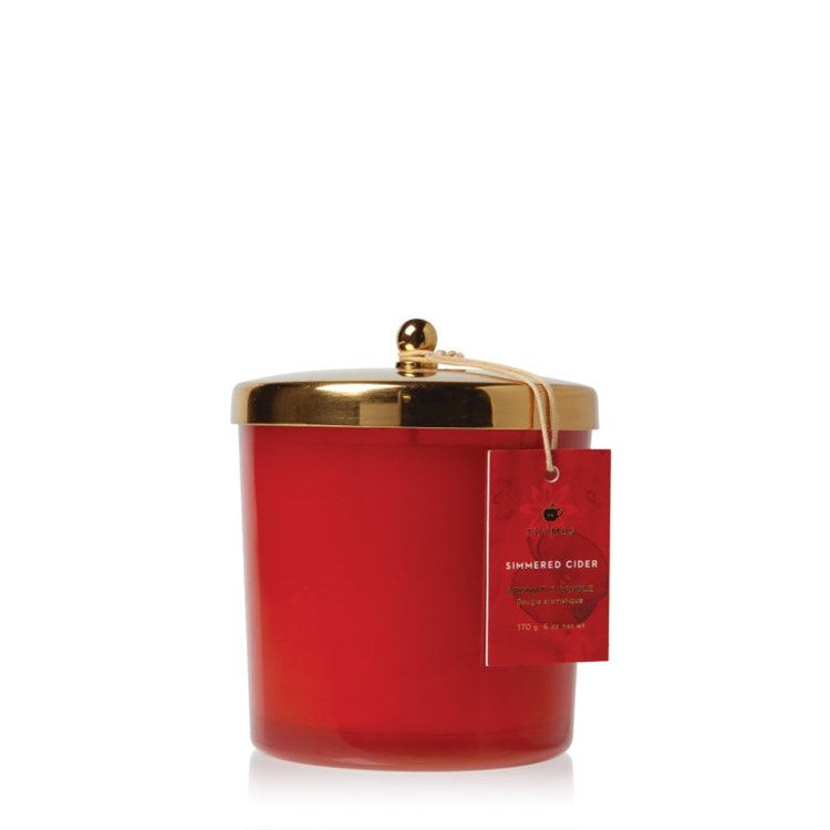 Thymes - Simmered Cider Poured Candle - Harvest Red