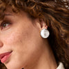 Julie Vos - Earrings - Solara Statement Stud- Silver