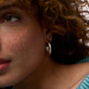 Julie Vos - Earrings - Havana Hoop - Silver