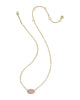 Kendra Scott - Necklace - Elisa Gold Pendant - Light Pink CZ