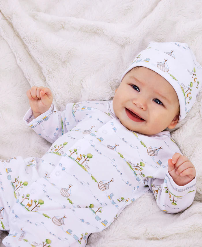 Kissy Kissy - Hat - Noah's Print - Blue - Findlay Rowe Designs