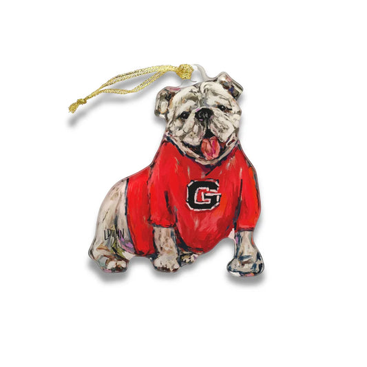 Ornament - Lauren Dunn - G Sweater Georgia Bulldog Mascot - Findlay Rowe Designs