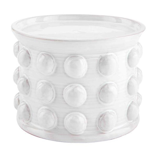 Clearance - Mud Pie - Candle Holder - White Beaded Large