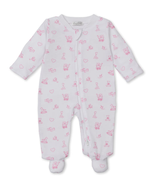 Kissy Kissy - Zip Footie - Vintage Toy Treasures - Pink - Findlay Rowe Designs