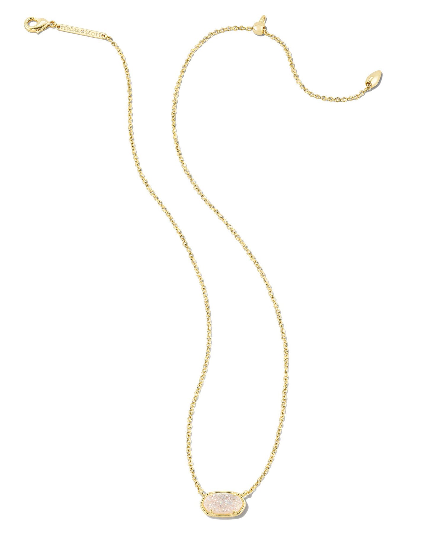 Kendra Scott - Grayson Stone Pendant Necklace - Iridescent Drusy - Findlay Rowe Designs