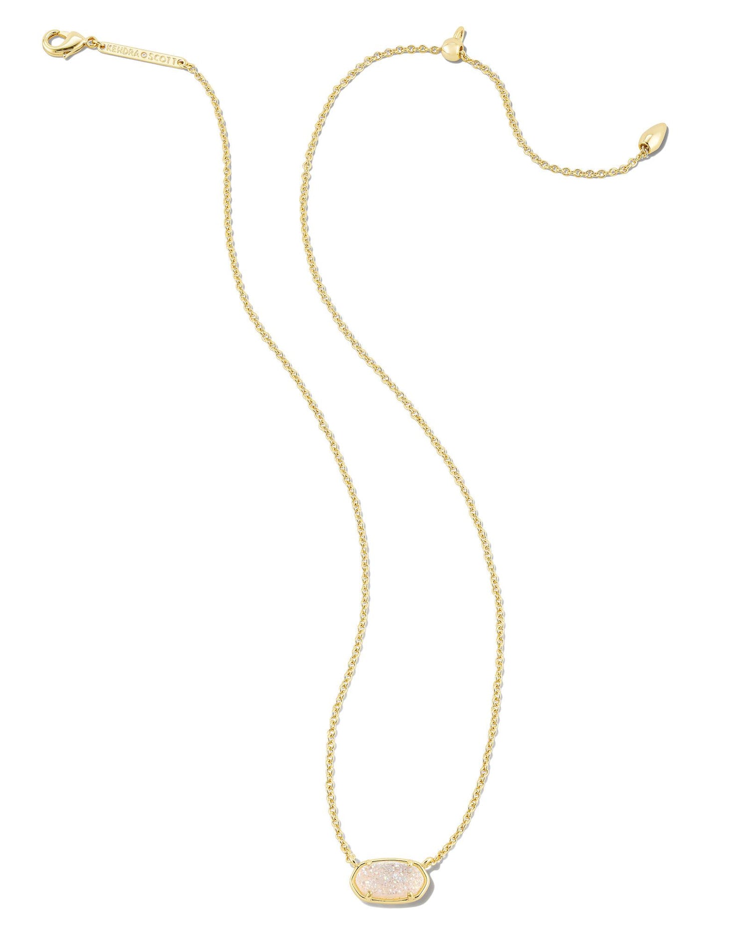 Kendra Scott - Grayson Stone Pendant Necklace - Iridescent Drusy - Findlay Rowe Designs