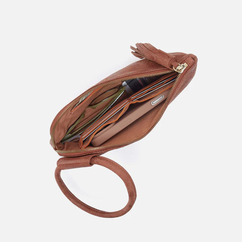 Hobo - Sable Wristlet - Buffed Leather - Burnished Saddle - Findlay Rowe Designs
