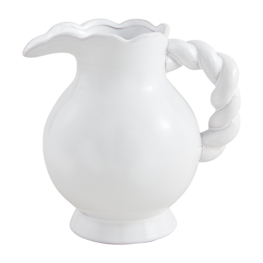 Mud Pie - Pitcher - Twisted Handle Ceramic - Findlay Rowe Designs