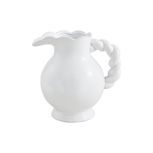 Mud Pie - Pitcher - Twisted Handle Ceramic - Findlay Rowe Designs
