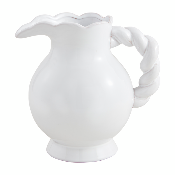 Mud Pie - Pitcher - Twisted Handle Ceramic - Findlay Rowe Designs