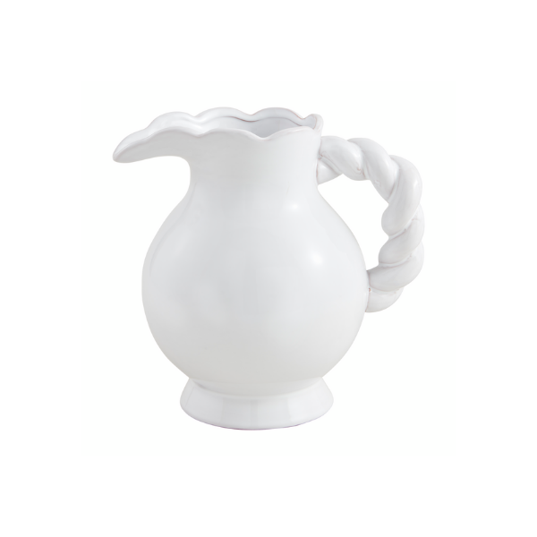 Mud Pie - Pitcher - Twisted Handle Ceramic - Findlay Rowe Designs