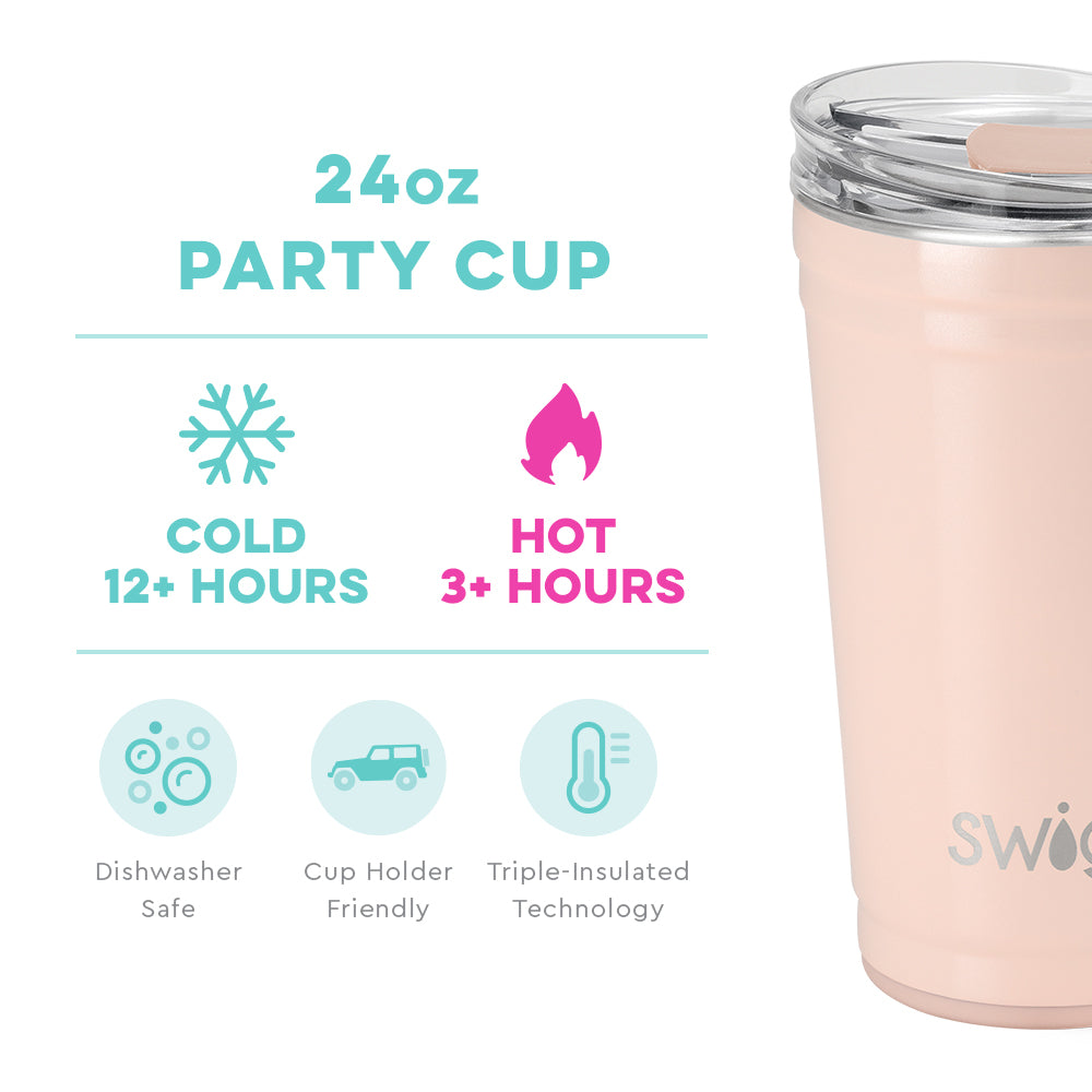 Swig - Party Cup 24oz - Ballet Pink - Findlay Rowe Designs