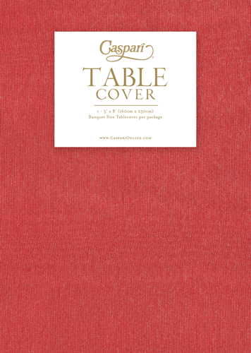 Caspari - Paper Tablecover - Moire Red