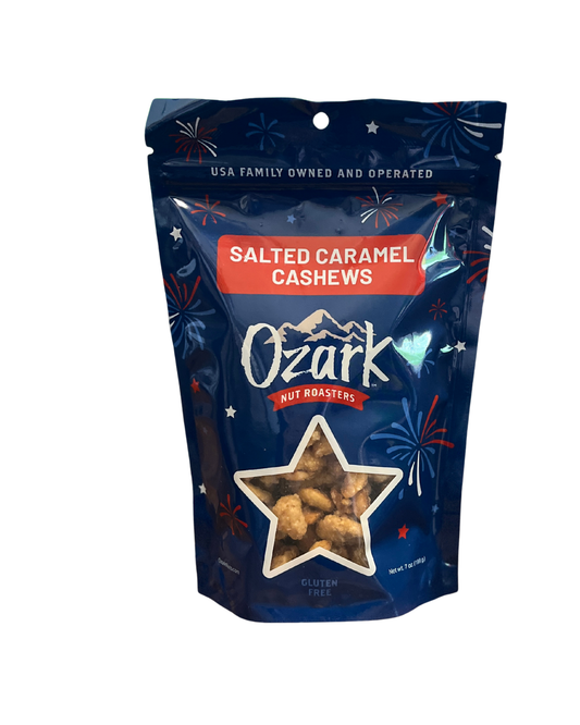 Ozark Roasters - Salted Caramel Cashews Summer Edition - 7oz - Findlay Rowe Designs