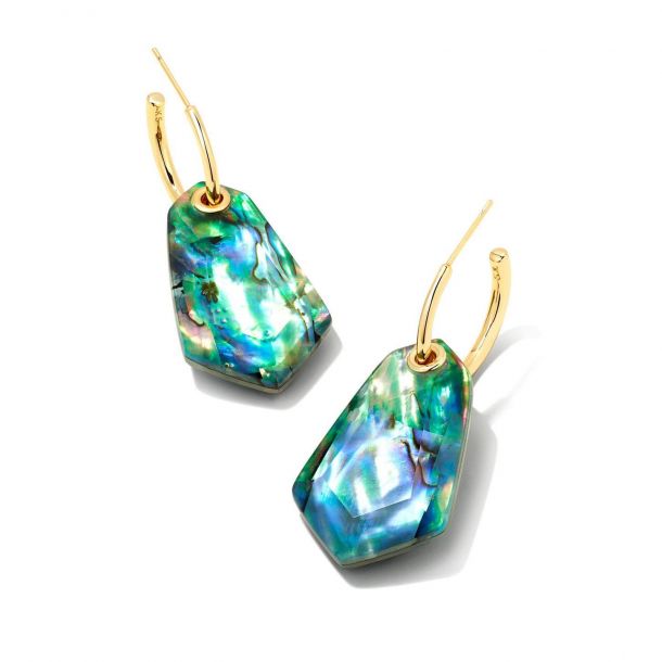 Clearance - Kendra Scott - Earring - Ashlyn Statement Huggie - Abalone Shell - Findlay Rowe Designs