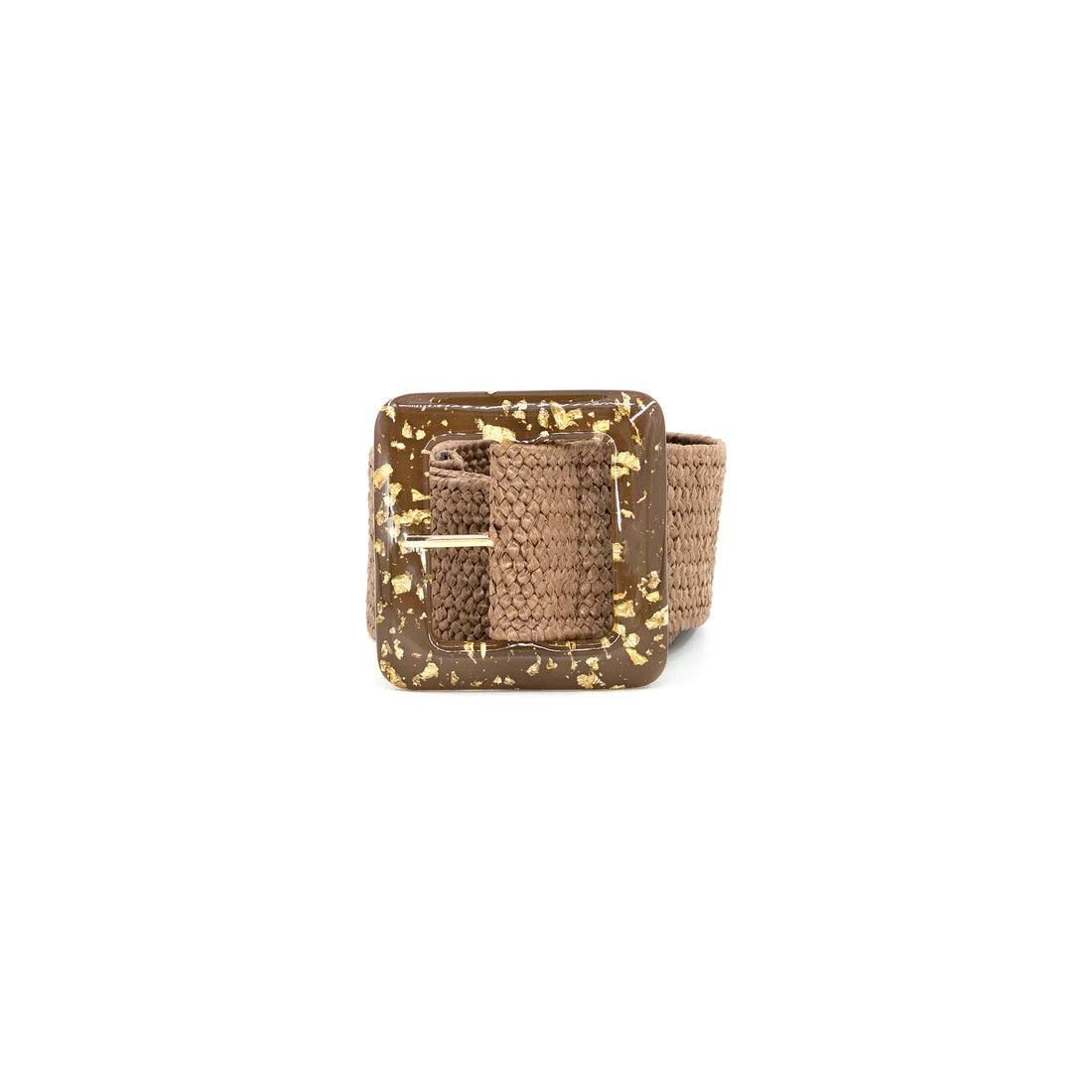 BC Bags - Elastic Belt - Brown Gold Buckle - Brown, - Findlay Rowe Designs