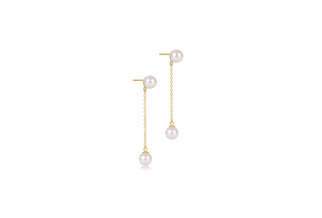 Enewton - Simplicity Chain Gold Drop - Pearl 6mm - Findlay Rowe Designs