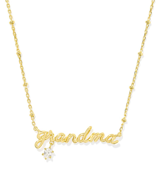 Kendra Scott - Necklace - Grandma Gold Crystal Short Pendant