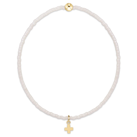 Enewton - Hope Classic Milkshake Bracelet - Signature Cross Small Gold Charm