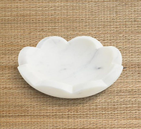 Mud Pie - Serving Dish Marble Scallop - Findlay Rowe Designs