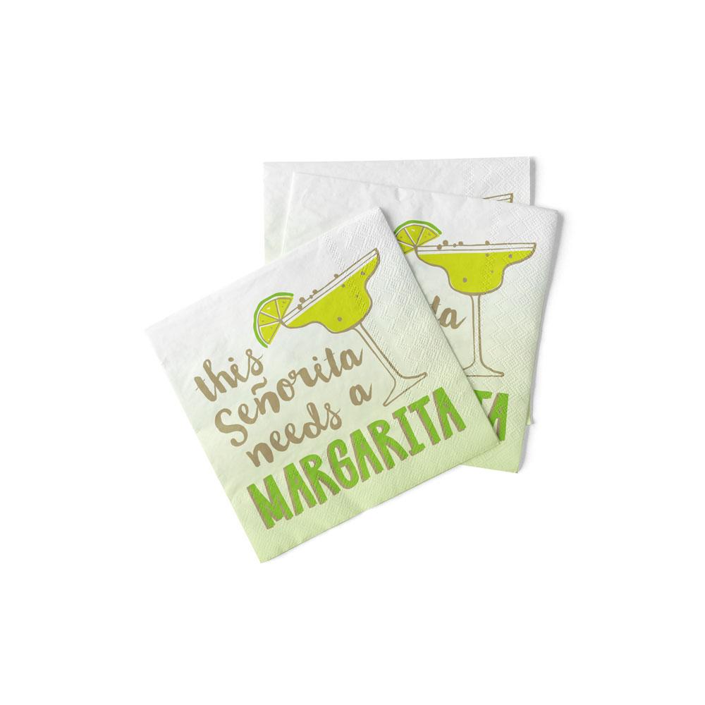 Napkin - Cocktail - This Senorita Needs a Margarita - Findlay Rowe Designs