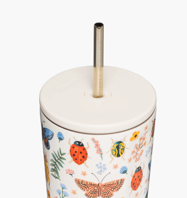 Corkcicle - 24oz Cold Cup - Rifle Paper - Curio Cream - Findlay Rowe Designs