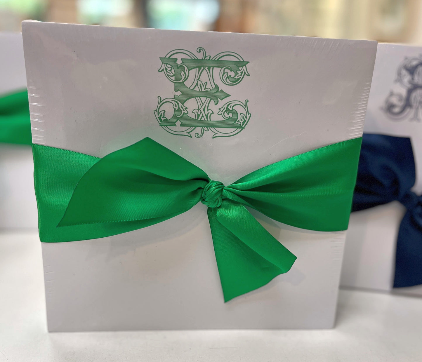The French Bee - Initial Slab - Green - Findlay Rowe Designs