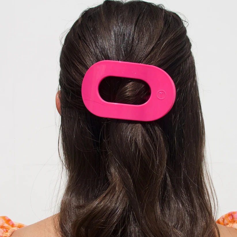 Teleties - Classic Medium Flat Round Hair Clip - Tropical Punch - Findlay Rowe Designs