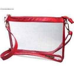 Capri Designs Clear Stadium Crossbody - Red - Findlay Rowe Designs