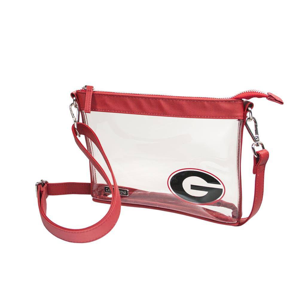 Small Clear Stadium Crossbody - University of Georgia Logo - Findlay Rowe Designs