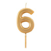 Caspari - Number Candle, Gold - Findlay Rowe Designs