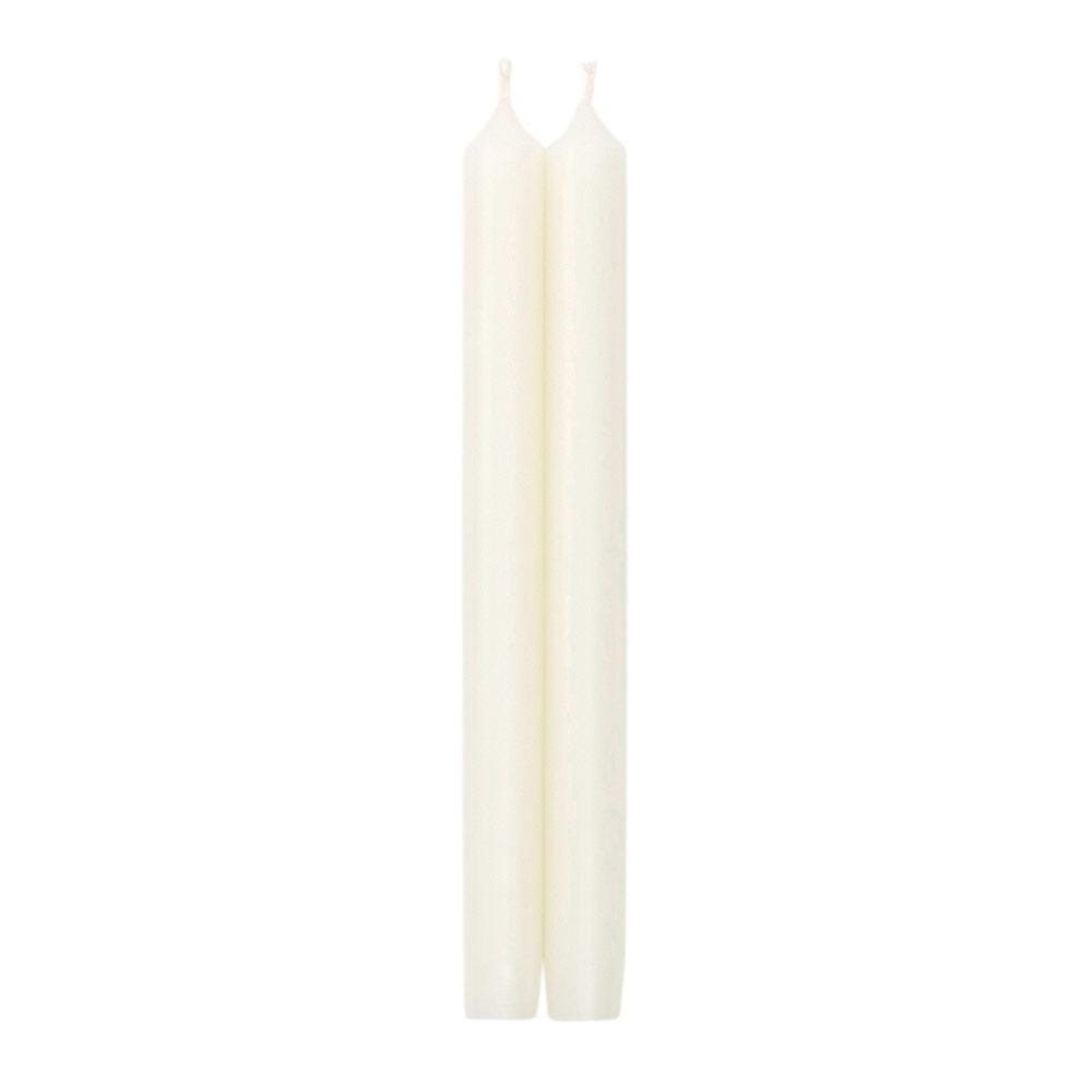 Caspari - Straight Taper 10in Candles in White - Findlay Rowe Designs