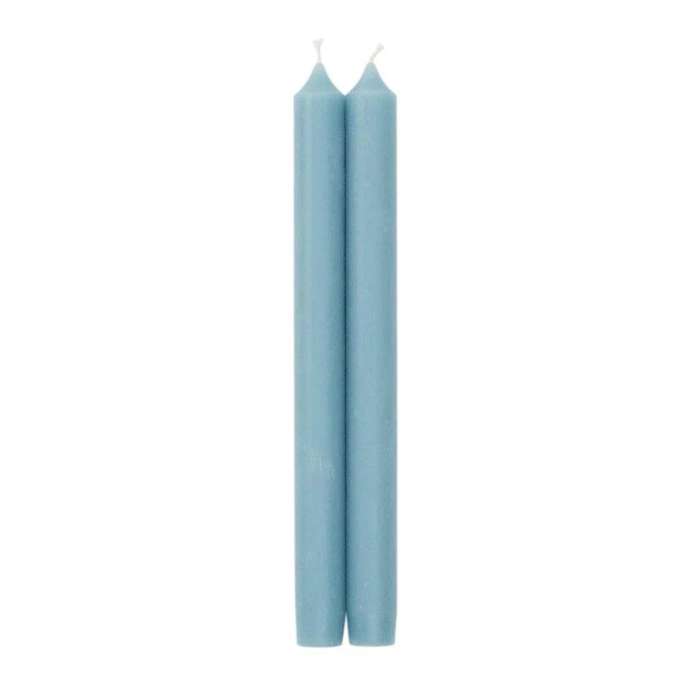 Caspari - Straight Taper 10in Candles in Stone Blue - Findlay Rowe Designs