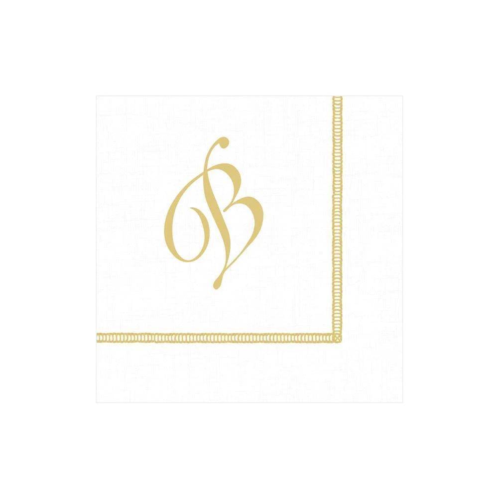 Caspari - Cocktail Napkins - Initial Hemstitch - Findlay Rowe Designs